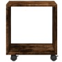 Armario con ruedas madera ingeniería roble ahumado 37x33x42,5cm by , Side tables - Ref: Foro24-853132, Price: 30,71 €, Discou...