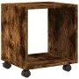 Armario con ruedas madera ingeniería roble ahumado 37x33x42,5cm by , Side tables - Ref: Foro24-853132, Price: 30,21 €, Discou...