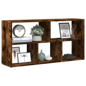 Wandregal aus geräucherter Eichen-Ingenieurholz 100x25x50 cm von , Regale und Regale - Ref: Foro24-853276, Preis: 51,50 €, Ra...