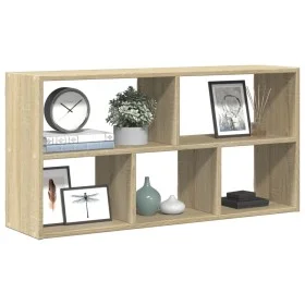 Wall shelf made of engineered Sonoma oak wood 100x25x50 cm by , Shelves and shelves - Ref: Foro24-853274, Price: 52,72 €, Dis...