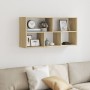 Estantería de pared madera ingeniería roble Sonoma 100x25x50 cm