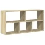 Wall shelf made of engineered Sonoma oak wood 100x25x50 cm by , Shelves and shelves - Ref: Foro24-853274, Price: 52,72 €, Dis...