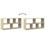 Wall shelf made of engineered Sonoma oak wood 100x25x50 cm by , Shelves and shelves - Ref: Foro24-853274, Price: 52,72 €, Dis...