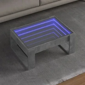 Mesa de centro con Infinity LED gris hormigón 70x53x30 cm by , Coffee table - Ref: Foro24-847633, Price: 81,06 €, Discount: %