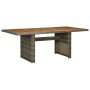 Brown synthetic rattan and solid acacia wood garden table by vidaXL, Garden tables - Ref: Foro24-313314, Price: 246,97 €, Dis...