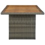 Brown synthetic rattan and solid acacia wood garden table by vidaXL, Garden tables - Ref: Foro24-313314, Price: 246,97 €, Dis...
