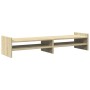 Soporte de pantalla madera ingeniería roble Sonoma 100x27x20 cm by , Computer bases and risers - Ref: Foro24-854789, Price: 3...