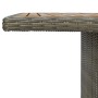 Brown synthetic rattan and solid acacia wood garden table by vidaXL, Garden tables - Ref: Foro24-313314, Price: 246,97 €, Dis...