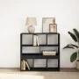 Regal/ Raumteiler Schwarz 100x33x94,5 cm von , Bücherregale und Regale - Ref: Foro24-854473, Preis: 104,30 €, Rabatt: %
