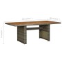 Brown synthetic rattan and solid acacia wood garden table by vidaXL, Garden tables - Ref: Foro24-313314, Price: 246,97 €, Dis...