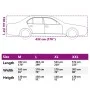 Funda de coche para Sedan con correas hebilla plateado M de , Cubiertas para almacenamiento de automóviles - Ref: Foro24-4008...