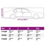 Funda de coche para Sedan con correas hebilla PEVA plateado M de , Cubiertas para almacenamiento de automóviles - Ref: Foro24...