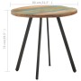 Massiver Esstisch aus recyceltem Holz, 80 cm von , Küchen- und Esstische - Ref: Foro24-320484, Preis: 149,39 €, Rabatt: %