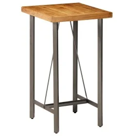 High bar table made of solid recycled teak wood 60x60x107 cm by , Kitchen and dining tables - Ref: Foro24-245803, Price: 251,...