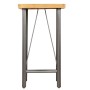 Hoher Bartisch aus massivem recyceltem Teakholz 60x60x107 cm von , Küchen- und Esstische - Ref: Foro24-245803, Preis: 256,30 ...
