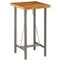 High bar table made of solid recycled teak wood 60x60x107 cm by , Kitchen and dining tables - Ref: Foro24-245803, Price: 251,...