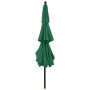 3-tier parasol with green aluminum pole 3.5 m by vidaXL, Umbrellas - Ref: Foro24-313877, Price: 137,98 €, Discount: %