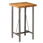 High bar table made of solid recycled teak wood 60x60x107 cm by , Kitchen and dining tables - Ref: Foro24-245803, Price: 256,...