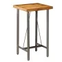 High bar table made of solid recycled teak wood 60x60x107 cm by , Kitchen and dining tables - Ref: Foro24-245803, Price: 251,...