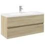 Badezimmermöbel-Set, 2-teilig, aus Keramik und Ingenieurholz von , Badezimmermöbel - Ref: Foro24-3307665, Preis: 334,92 €, Ra...