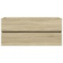 Set de muebles de baño 2 pzas cerámica y madera de ingeniería by , Bathroom furniture - Ref: Foro24-3307665, Price: 334,92 €,...