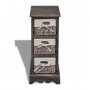 Shelf with 3 brown woven storage baskets by , Lockers and storage cabinets - Ref: Foro24-240799, Price: 92,26 €, Discount: %