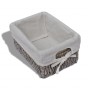 Shelf with 3 brown woven storage baskets by , Lockers and storage cabinets - Ref: Foro24-240799, Price: 92,26 €, Discount: %