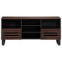 Mueble de TV madera maciza mango marrón 100x34x46 cm by , CD and DVD storage - Ref: Foro24-377526, Price: 84,91 €, Discount: %