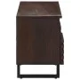 Mueble de TV madera maciza mango marrón 100x34x46 cm von , CD- und DVD-Speicher - Ref: Foro24-377526, Preis: 84,14 €, Rabatt: %