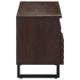 Mueble de TV madera maciza mango marrón 100x34x46 cm by , CD and DVD storage - Ref: Foro24-377526, Price: 84,91 €, Discount: %