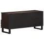 Mueble de TV madera maciza mango marrón 100x34x46 cm von , CD- und DVD-Speicher - Ref: Foro24-377526, Preis: 84,14 €, Rabatt: %