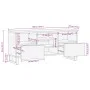 Mueble de TV madera maciza mango marrón 100x34x46 cm von , CD- und DVD-Speicher - Ref: Foro24-377526, Preis: 84,14 €, Rabatt: %