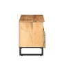 Mueble de TV madera maciza de mango rugosa 100x34x46 cm von , CD- und DVD-Speicher - Ref: Foro24-377524, Preis: 99,40 €, Raba...