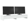 Soporte monitor y cajones madera ingeniería blanco 100x27x15cm von , Computersockel und -erhöhungen - Ref: Foro24-854670, Pre...