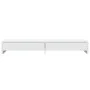 Soporte monitor y cajones madera ingeniería blanco 100x27x15cm by , Computer bases and risers - Ref: Foro24-854670, Price: 58...