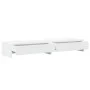 Soporte monitor y cajones madera ingeniería blanco 100x27x15cm by , Computer bases and risers - Ref: Foro24-854670, Price: 58...
