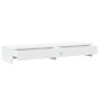 Soporte monitor y cajones madera ingeniería blanco 100x27x15cm von , Computersockel und -erhöhungen - Ref: Foro24-854670, Pre...