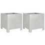 Jardineras 2 unidades acero inoxidable 30x30x30 cm von , Töpfe und Pflanzgefäße - Ref: Foro24-851194, Preis: 78,71 €, Rabatt: %