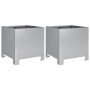 Jardineras 2 unidades acero galvanizado 30x30x30 cm von , Töpfe und Pflanzgefäße - Ref: Foro24-851196, Preis: 52,02 €, Rabatt: %
