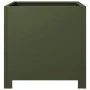 Jardineras 2 unidades acero verde oliva 40x40x40 cm von , Töpfe und Pflanzgefäße - Ref: Foro24-851206, Preis: 80,78 €, Rabatt: %