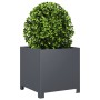 Jardineras 2 unidades acero gris antracita 40x40x40 cm von , Töpfe und Pflanzgefäße - Ref: Foro24-851204, Preis: 83,42 €, Rab...