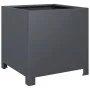 Jardineras 2 unidades acero gris antracita 40x40x40 cm by , Pots and planters - Ref: Foro24-851204, Price: 83,42 €, Discount: %