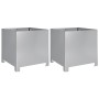 Pflanzkübel 2 Stück aus verzinktem Stahl 40x40x40 cm von , Töpfe und Pflanzgefäße - Ref: Foro24-851210, Preis: 71,77 €, Rabat...