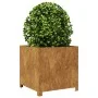 Jardinera de acero oxidado 50x50x50 cm de , Maceteros y jardineras - Ref: Foro24-851219, Precio: 78,11 €, Descuento: %