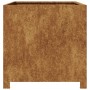 Jardinera de acero oxidado 50x50x50 cm de , Maceteros y jardineras - Ref: Foro24-851219, Precio: 80,85 €