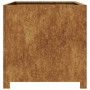 Jardinera de acero oxidado 50x50x50 cm de , Maceteros y jardineras - Ref: Foro24-851219, Precio: 80,85 €