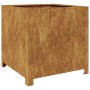 Jardinera de acero oxidado 50x50x50 cm de , Maceteros y jardineras - Ref: Foro24-851219, Precio: 80,85 €