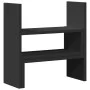 Verstellbarer Schreibtischorganizer aus schwarzem Holz, 40x17x41 cm. von , Computersockel und -erhöhungen - Ref: Foro24-85476...