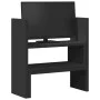 Verstellbarer Schreibtischorganizer aus schwarzem Holz, 40x17x41 cm. von , Computersockel und -erhöhungen - Ref: Foro24-85476...