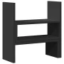 Verstellbarer Schreibtischorganizer aus schwarzem Holz, 40x17x41 cm. von , Computersockel und -erhöhungen - Ref: Foro24-85476...